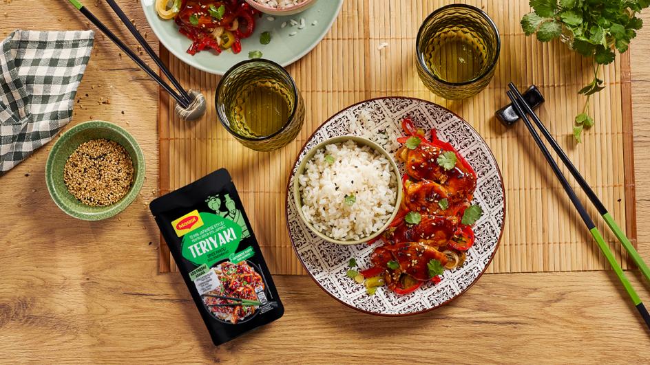 Japoniško stiliaus teriyaki vištiena