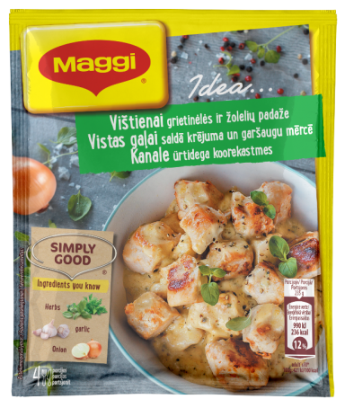 MAGGI®  IDEA... Mišinys vištienai su grietinėlės ir žolelių padažu 30g