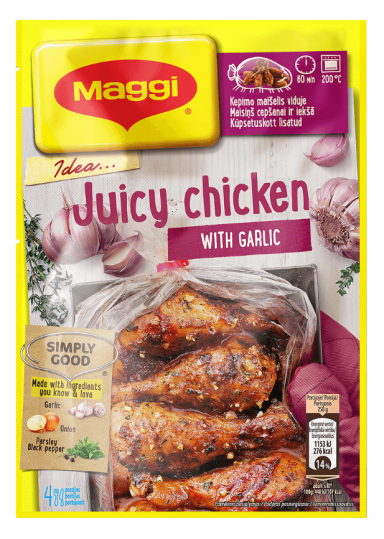 MAGGI®  IDEA... Mišinys sultingai vištienai su česnakais 30g