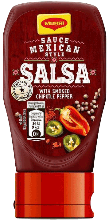Salsa mērce ar čipotle pipariem meksikāņu gaumē