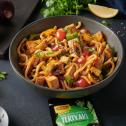 Udon makaronai su teriyaki padažu ir tofu