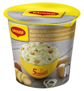 MAGGI® 5minutes bulvių košė su svogūnais ir skrebučiais 59g